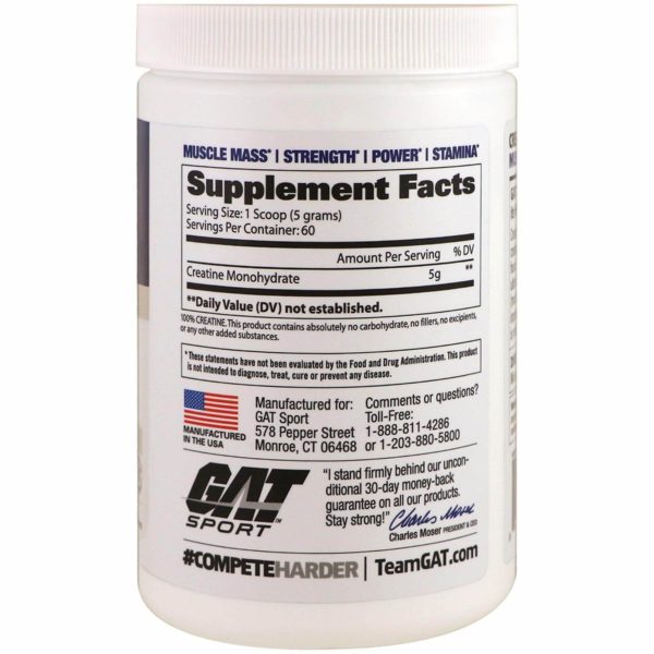 gat nutrition creatine nutrition 300grams